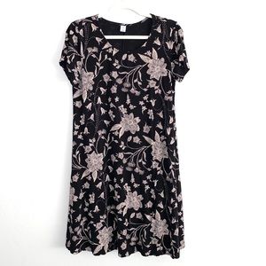 Stretchy Printed Shirt Dress